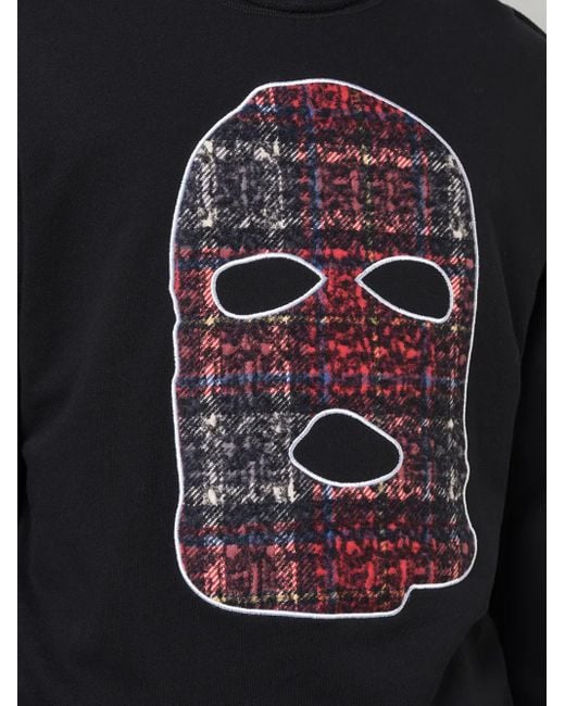 Mostly Heard Rarely Seen Black Hide And Seek Print Sweatshirt for men