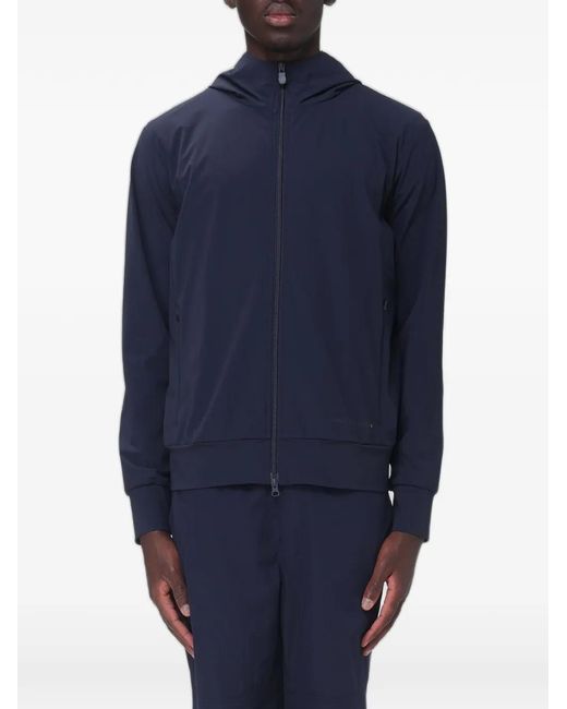 Save The Duck Blue Hooded Zip-Up Jacket for men