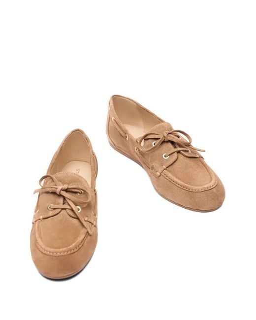 Stuart Weitzman Brown "Tinsley" Loafer