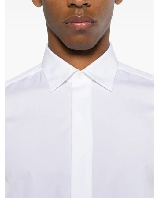 Alessandro Gherardi White Polo-Collar Shirt for men
