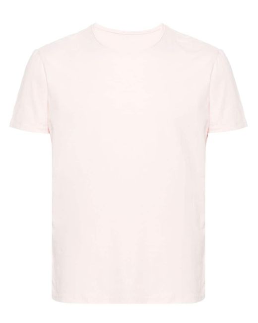 Majestic Filatures Pink Crew-neck Organic Cotton T-shirt for men