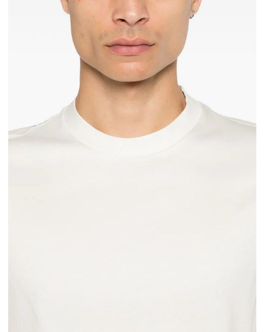Canali White Crew-Neck T-Shirt for men