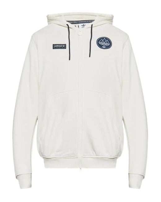Adidas Billinge Kapuzenjacke in White für Herren