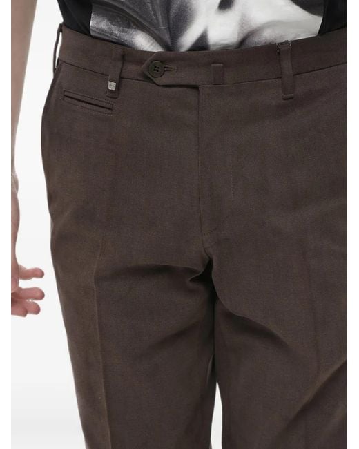 Corneliani Black Straight-Fit Trousers for men
