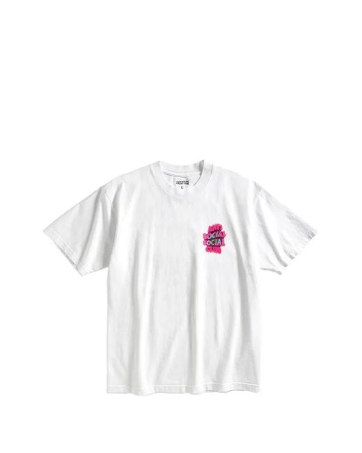 ANTI SOCIAL SOCIAL CLUB White Thermal Flame T-Shirt for men
