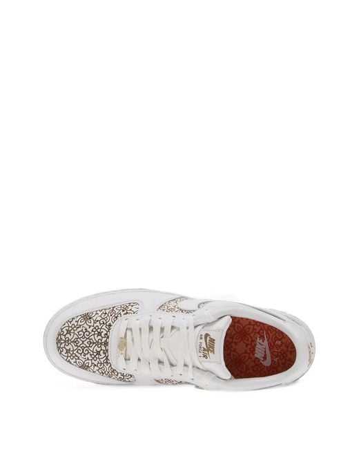 Nike White Air Force 1 '07 Lv8 Arabesque-Printed Low-Top Sneakers for men