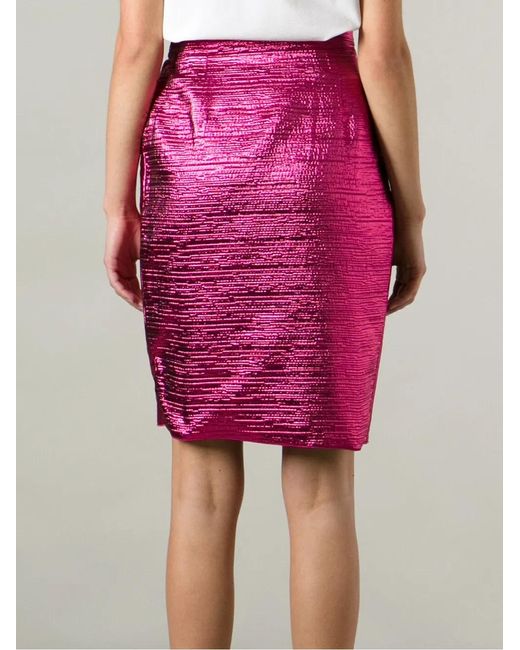 Lanvin Gathered Detail Pencil Skirt