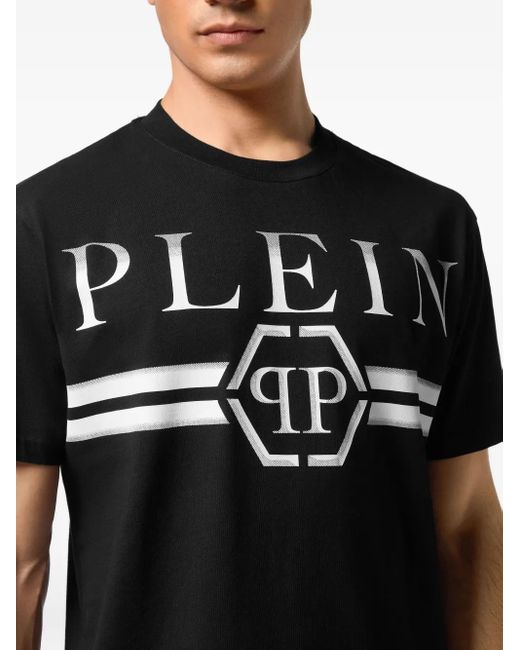 Philipp Plein T-Shirt mit Logo-Print in Black für Herren