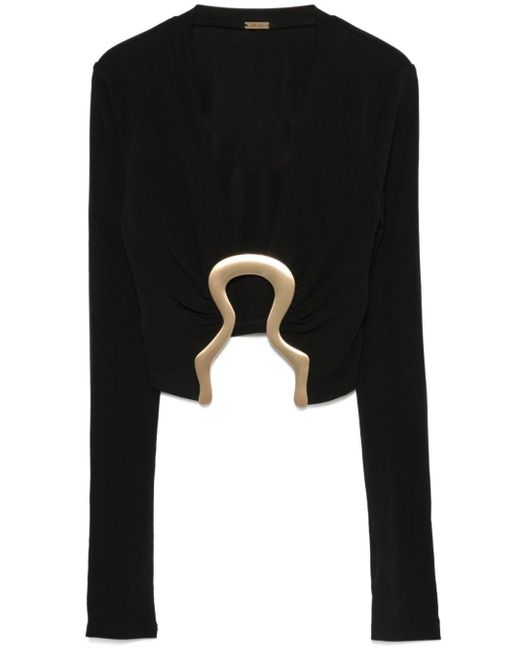 Cult Gaia Black Laia Blouse