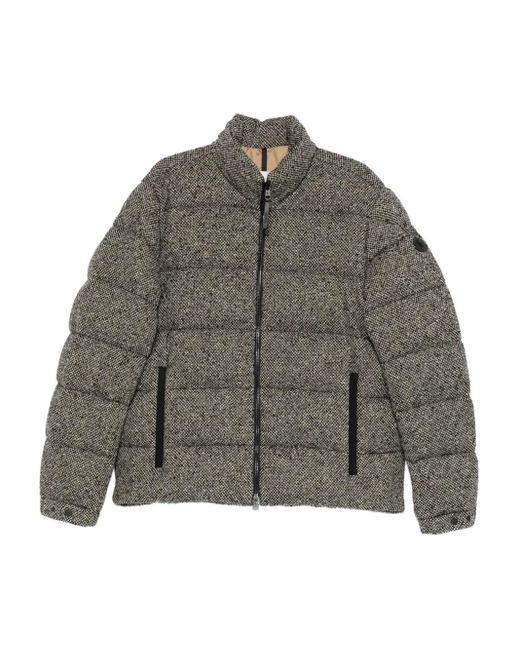 Moncler Gray Agde Padded Zip Jacket for men