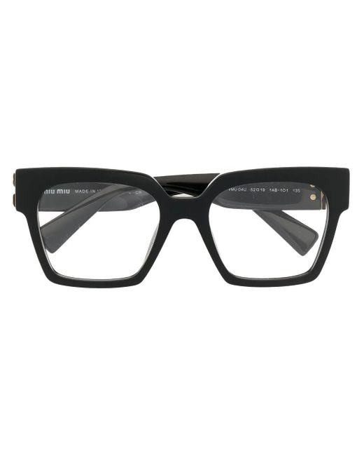 Miu Miu Black Square Frame Glasses