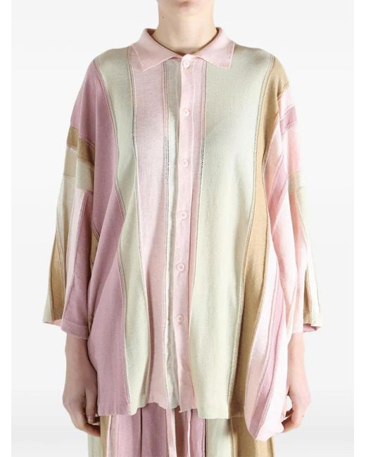 Casey Casey Pink Striped Buttoned Shirt