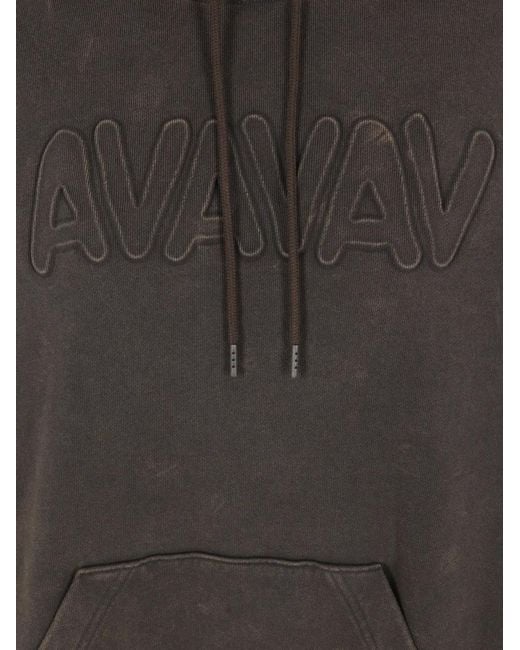 Adidas Gray X Avavav Logo-Patch Drawstring Hoodie