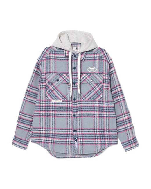 Aape By A Bathing Ape Purple Logo-Embroidered Jacket for men