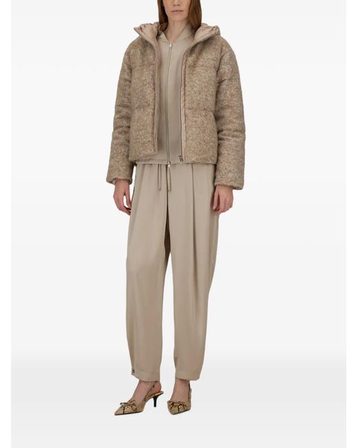 Herno Natural Sequin-Embellished Bouclé Jacket