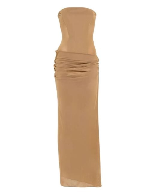 Alex Perry Strapless Maxi-Jurk in het Natural