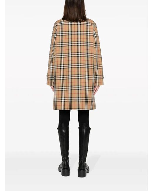 Burberry Natural Check Motif Raincoat