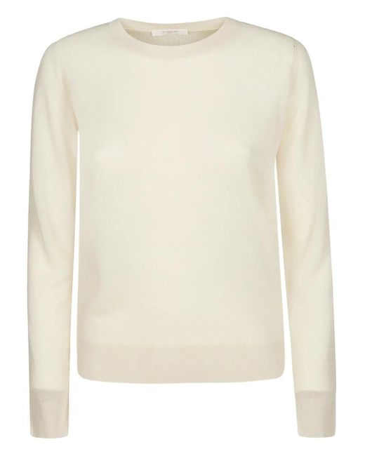 Zanone Natural Ribbed Round-Neck Sweater