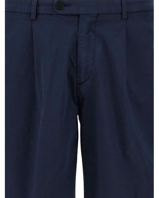 Devore Blue Pleated Shorts for men