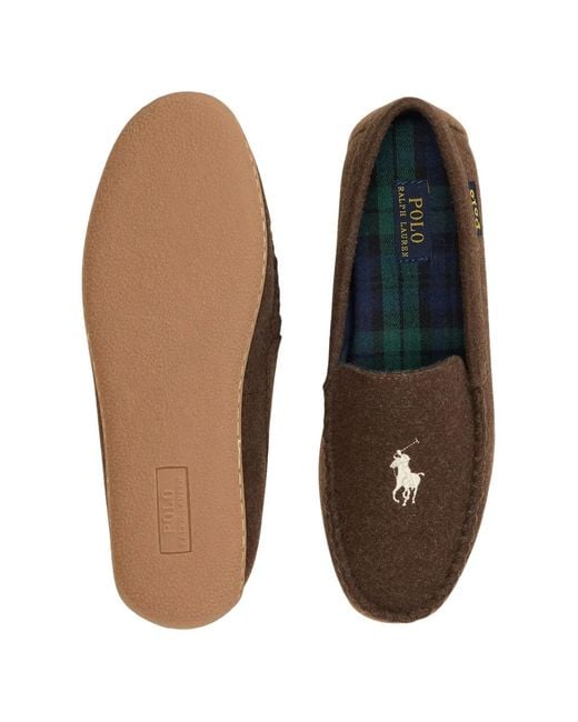 Polo Ralph Lauren Moccasin With Teddy Bear Print in Brown  display picture 1