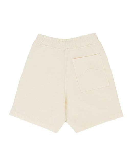 Rhude Natural Script Shorts for men