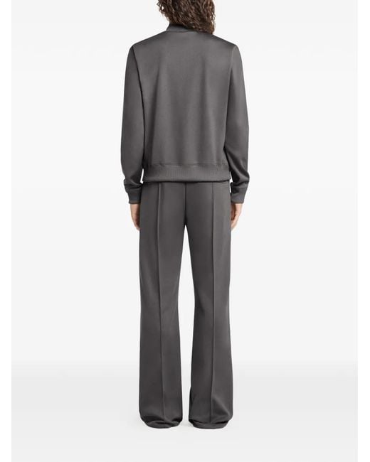 Courreges Gray Zip Logo Track Pants for men