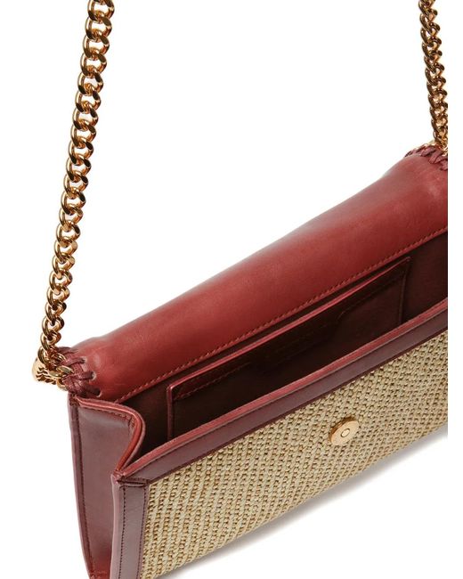 Stella McCartney Natural Falabella Raffia Crossbody Bag