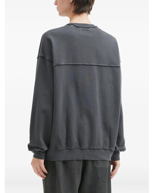 Izzue Black Crew-Neck Sweatshirt for men