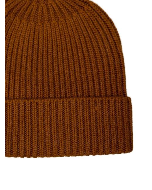 EMERSON RENALDI Brown Ribbed Hat