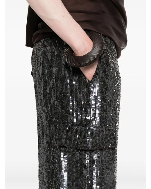 P.A.R.O.S.H. Black Hose mit Pailletten