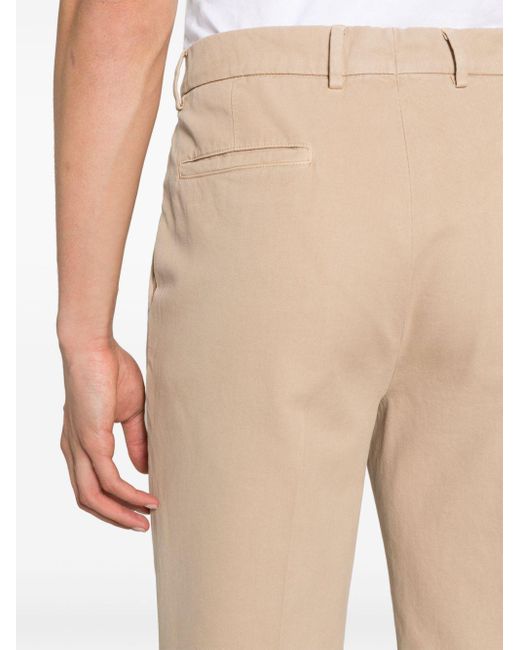 Brunello Cucinelli Natural Neutral Straight-leg Chino Trousers - Men's - Cotton for men