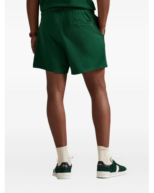 Polo Ralph Lauren Green Logo-Detailing Shorts for men