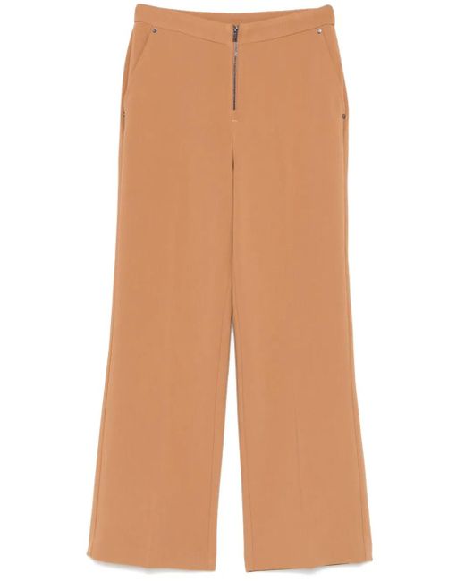 DKNY Natural Wide-Leg Trousers