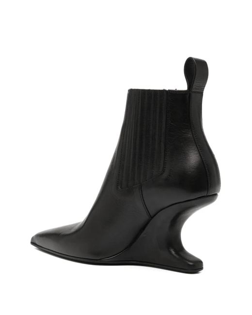 Rick Owens Black Ankle Sharp" Boot