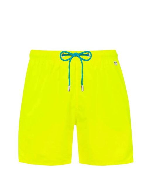 Mc2 Saint Barth Yellow Drawstring Swimwear for men