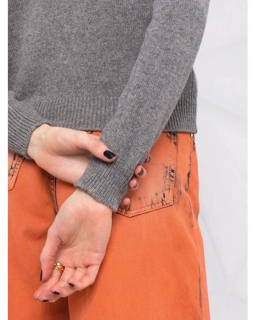 Alberta Ferretti Gray Sweaters Grey