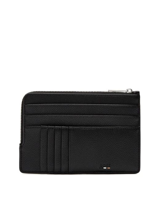 Boss Black Zip Cardholder Wallet for men
