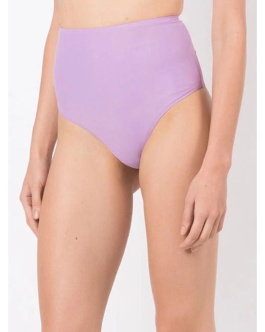 Lenny Niemeyer Purple Dahlia High-Waisted Hot Pants