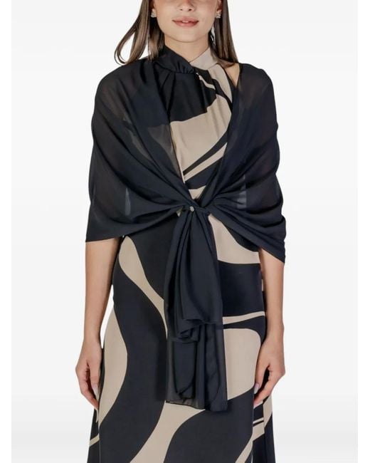 Rinascimento Black Sheer Scarf