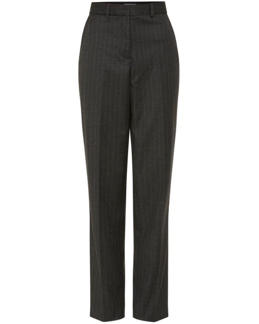Rebecca Vallance Black Gilles Pinstripe-pattern Trousers