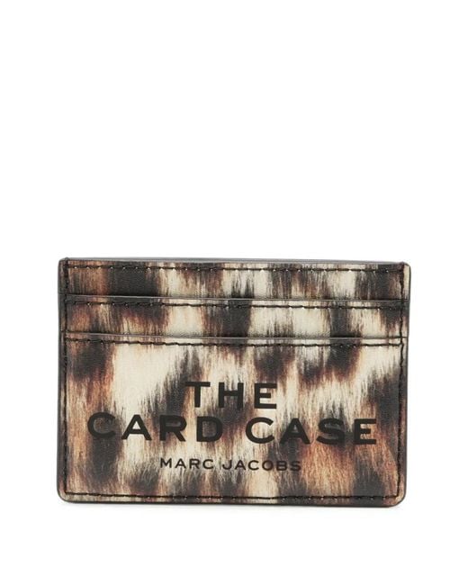 Marc Jacobs Natural Animal-Pattern Card Holder