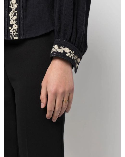 Tory Burch Metallic Icon Enamel Ring