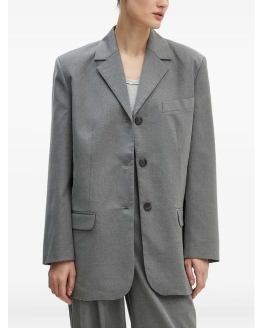 Day Birger et Mikkelsen Gray Flap-Pockets Blazer