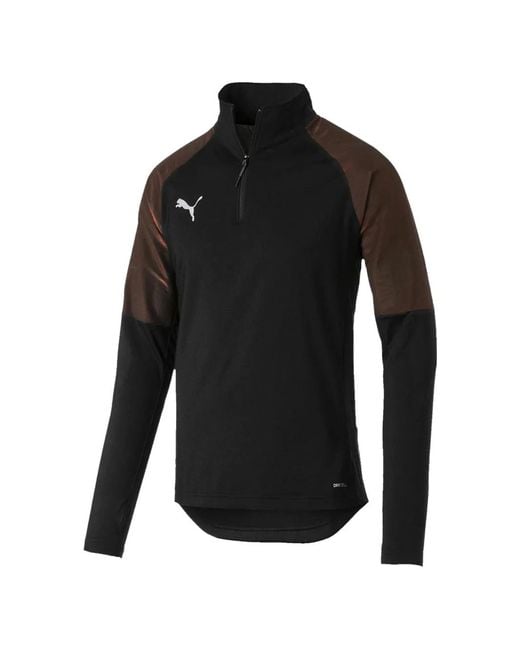 PUMA Black Zip Logo Sweatshirt for men
