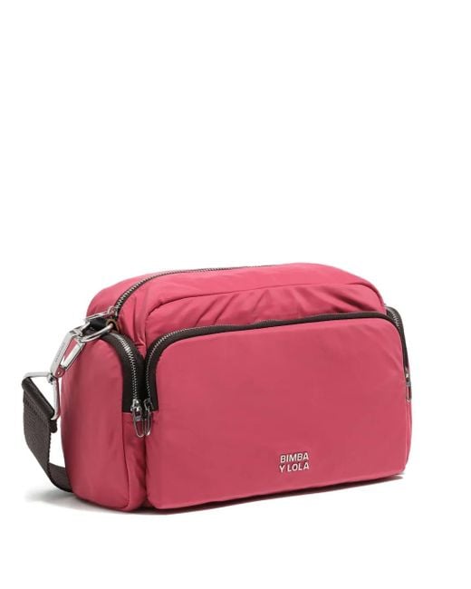 Bimba Y Lola Medium Crossbodytas Met Zak in het Pink
