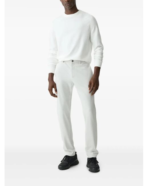 Theory White Tapered Trousers for men