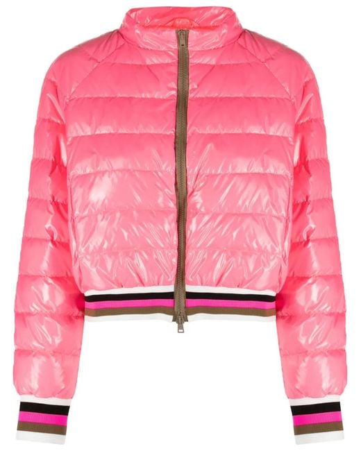 Herno Pink Padded Bomber Jacket
