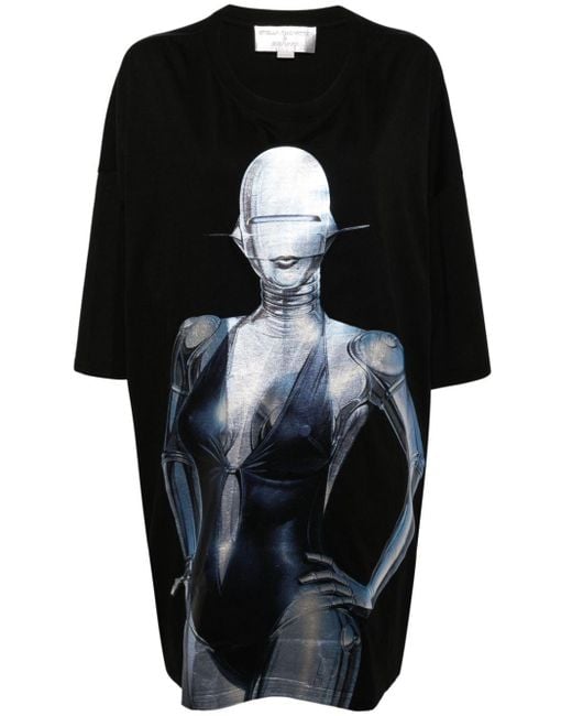 Abito modello T-shirt con stampa Sexy Robot x Surayama di Stella McCartney in Black