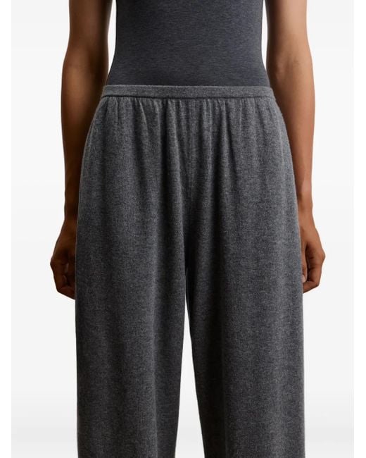 12 STOREEZ Gray Mélange Knitted Trousers
