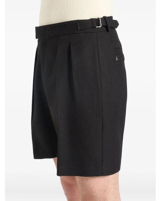 Manière De Voir Bertrand Shorts mit Falten in Black für Herren